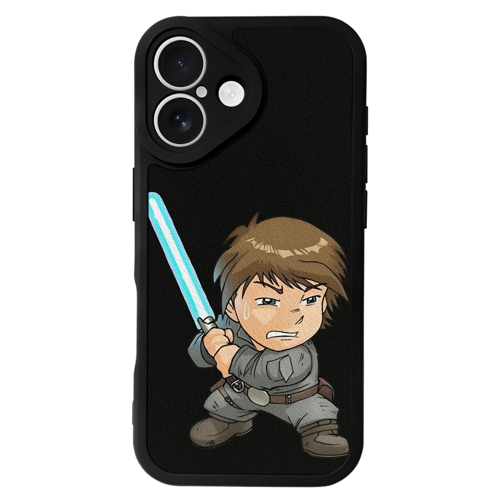（画像用） スター・ウォーズ Star Wars 【iPhone 16シリーズ対応】シリコンスマホケース（レザー調） 材質：シリコン